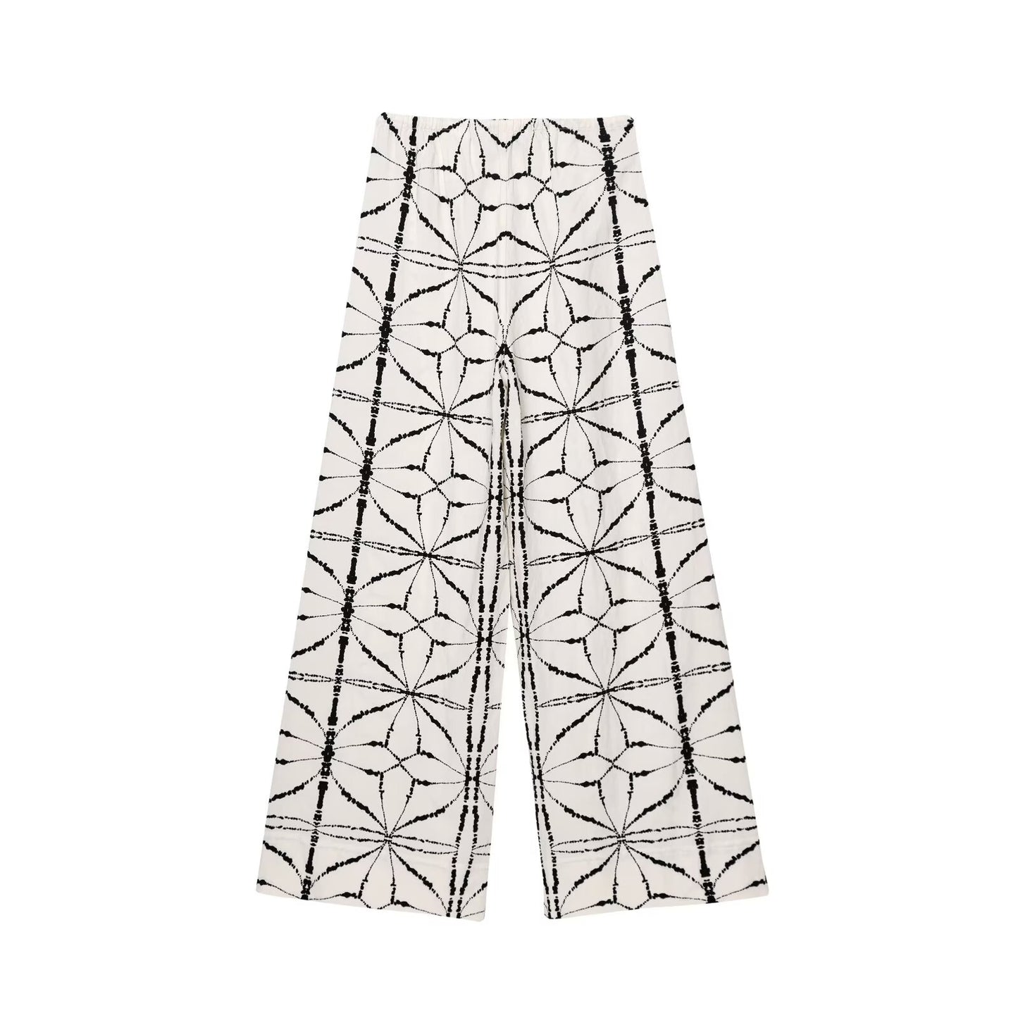 Women's new fashion short sleeved vacation style printed shirt+Pants suit