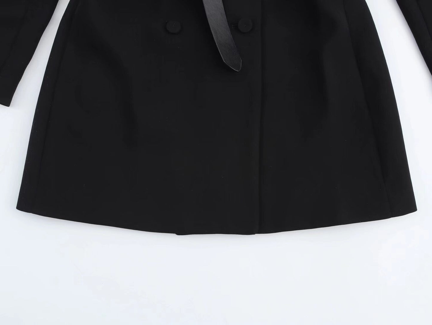 Women's New Chic Fashion Belt Decorative Suit Collar Short Dress Retro Long-sleeved Women's Dress Vestidos Mujer