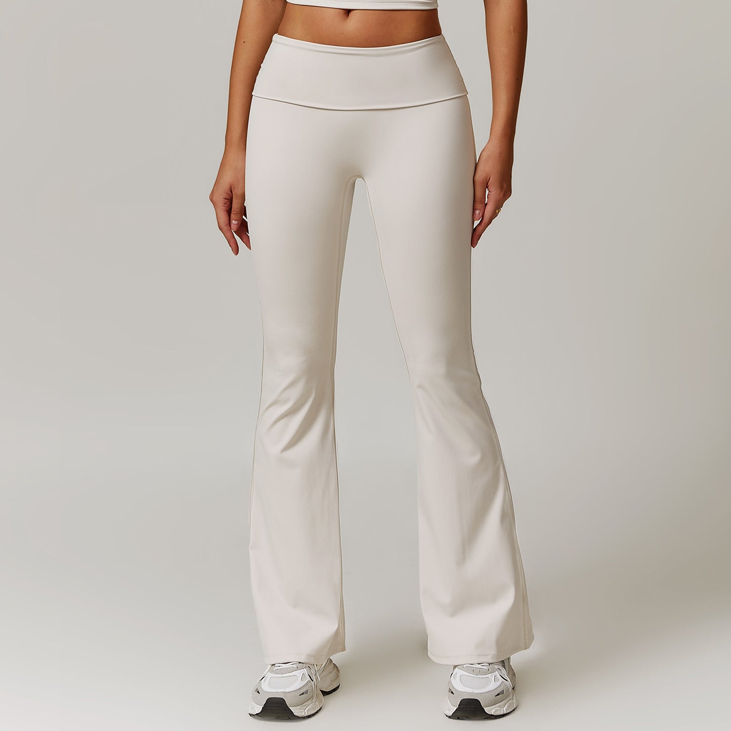 Women's New High-waist Hip Yoga Pants Casual Tight-fitting Wide-leg Flared Pants Sports Fitness Pants.