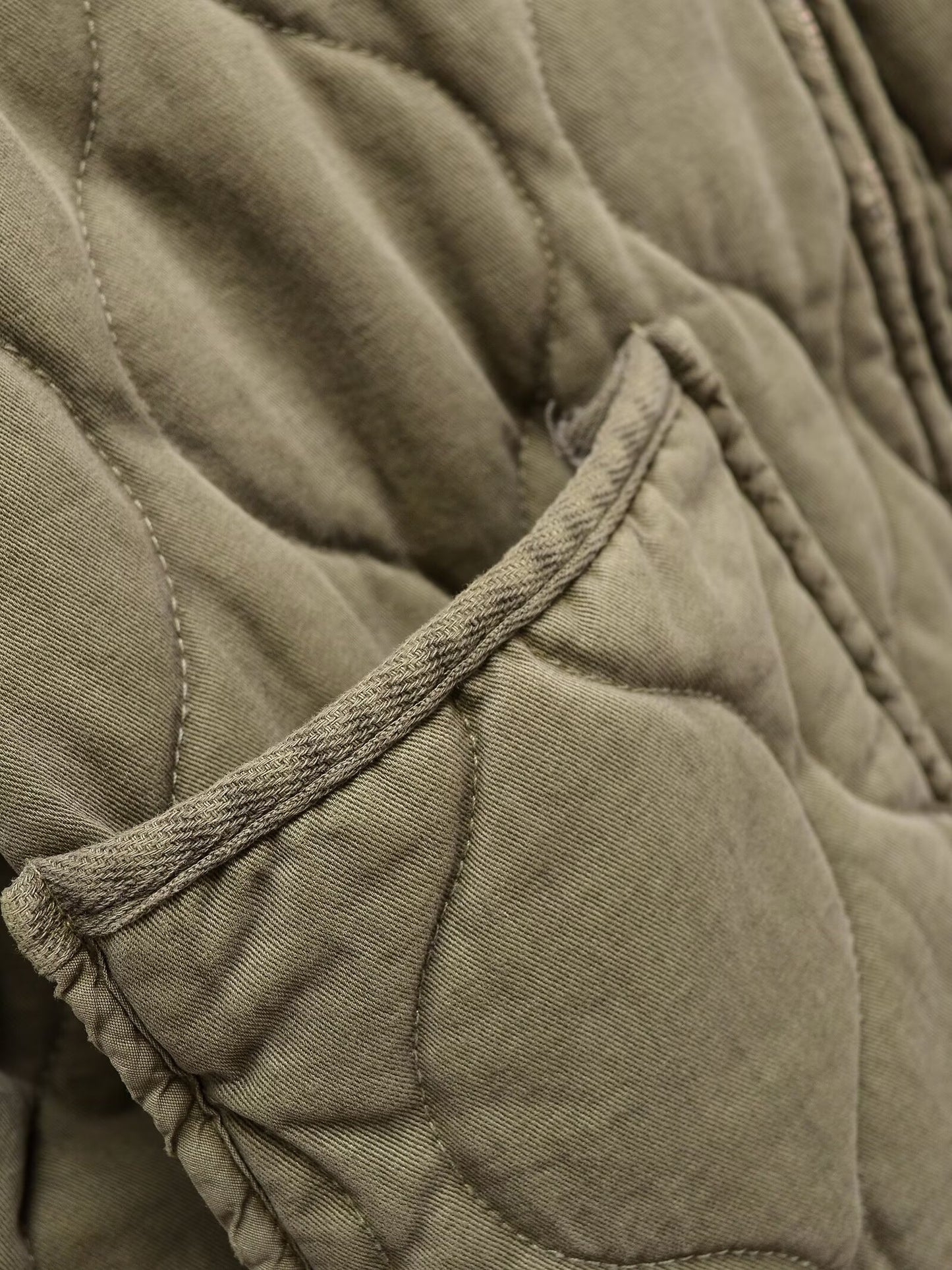 Women's winter loose warm standing collar cotton Coat