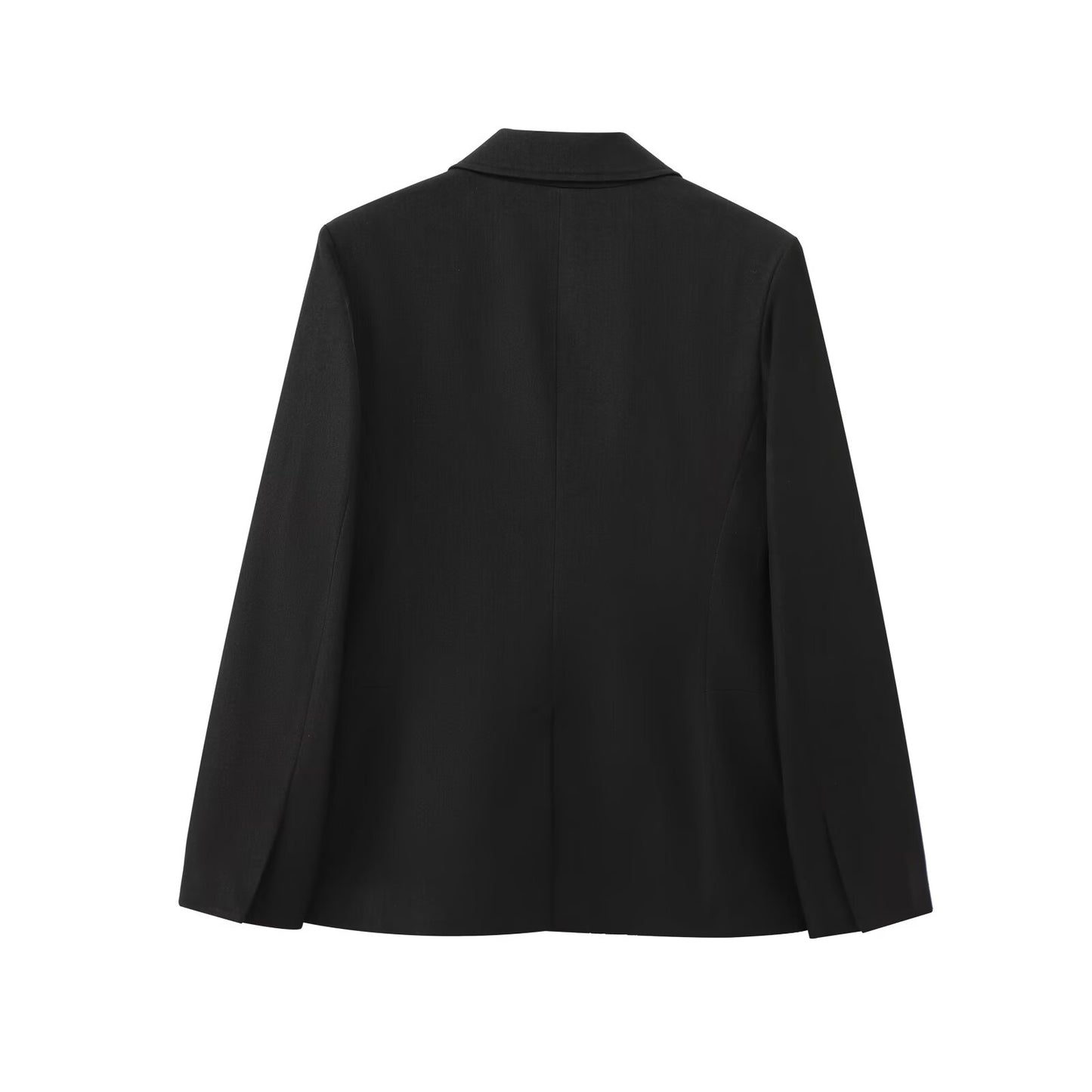 Suit Women's 2-piece Fashion Office Dress Short Skirt Skirt Suit Jacket Retro Long Sleeve Back Slit Female+bucket Pants Female Suit