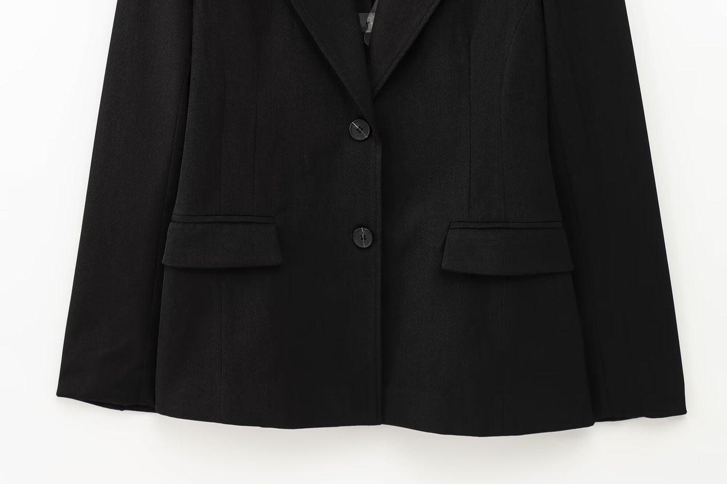 Suit Women's 2-piece Fashion Office Dress Short Skirt Skirt Suit Jacket Retro Long Sleeve Back Slit Female+bucket Pants Female Suit