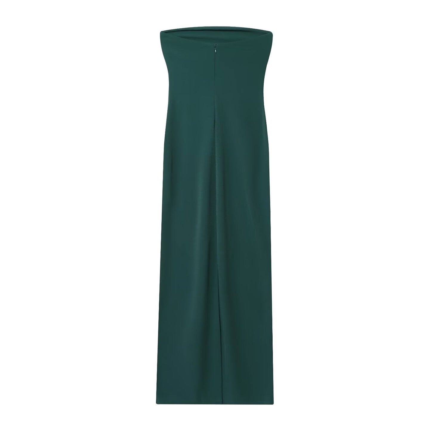 Women's new fashion sleeveless tight backless strapless MIDI dress