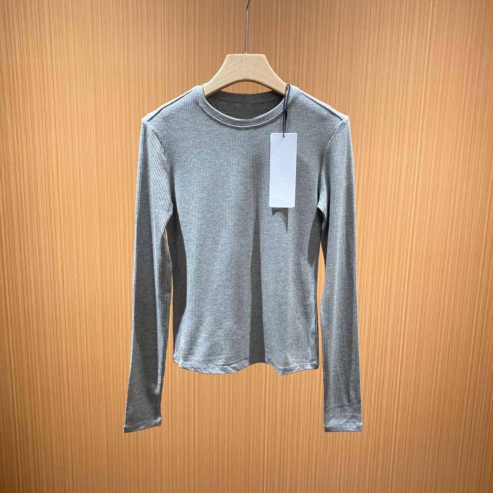 Women's New Fashion Pilates Long Sleeve Bottoming T-shirt Spring and Autumn Women's Sports Thread Fitness Training Yoga Clothes Top