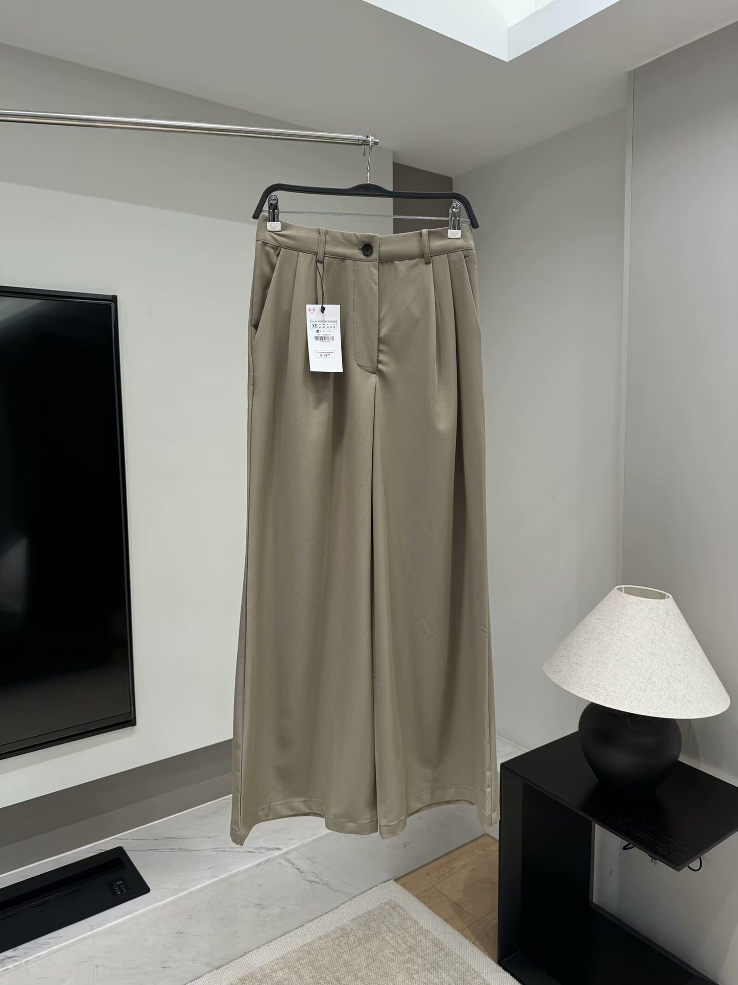 Women 2025 New Fashion Double fold high waist Straight Pants Vintage High Waist Zipper Fly Female Trousers