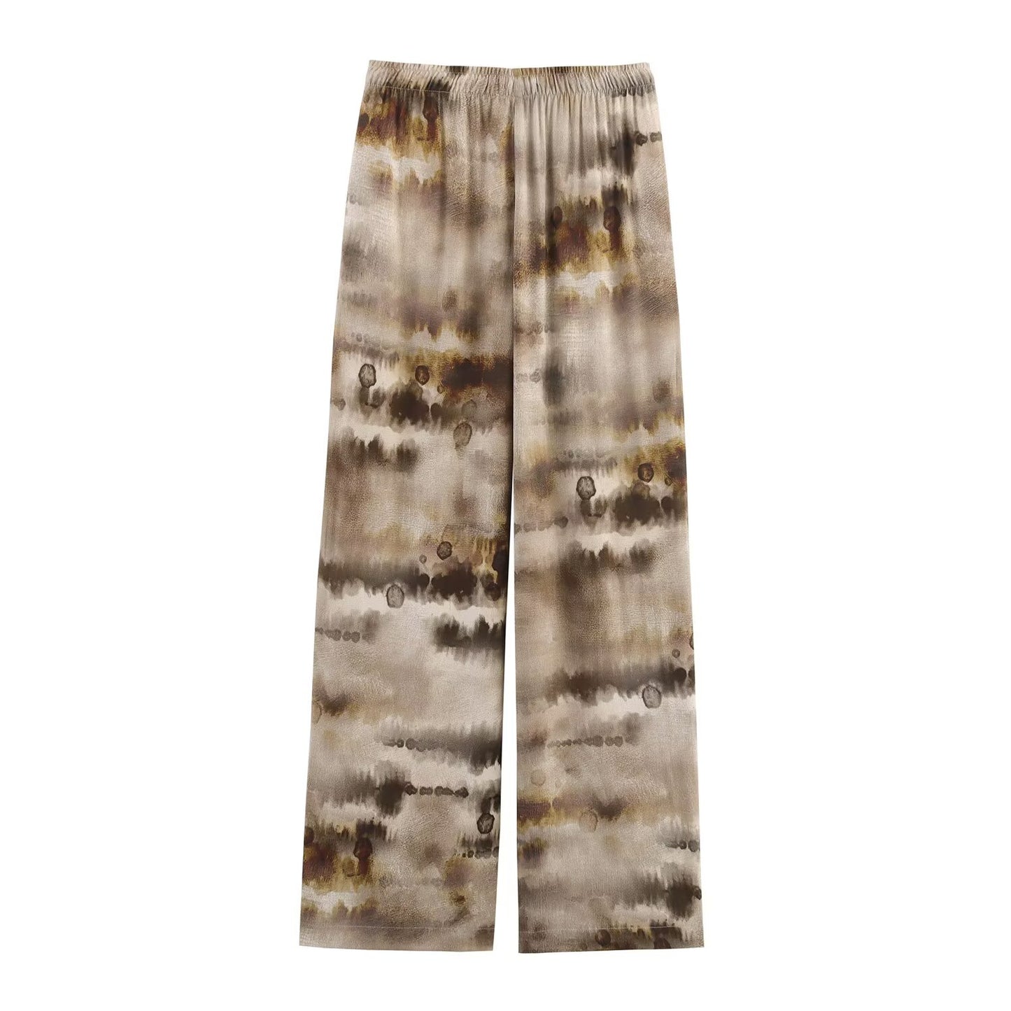 Women's new fashion long sleeved single breasted tie dye shirt+Pants Women's suit