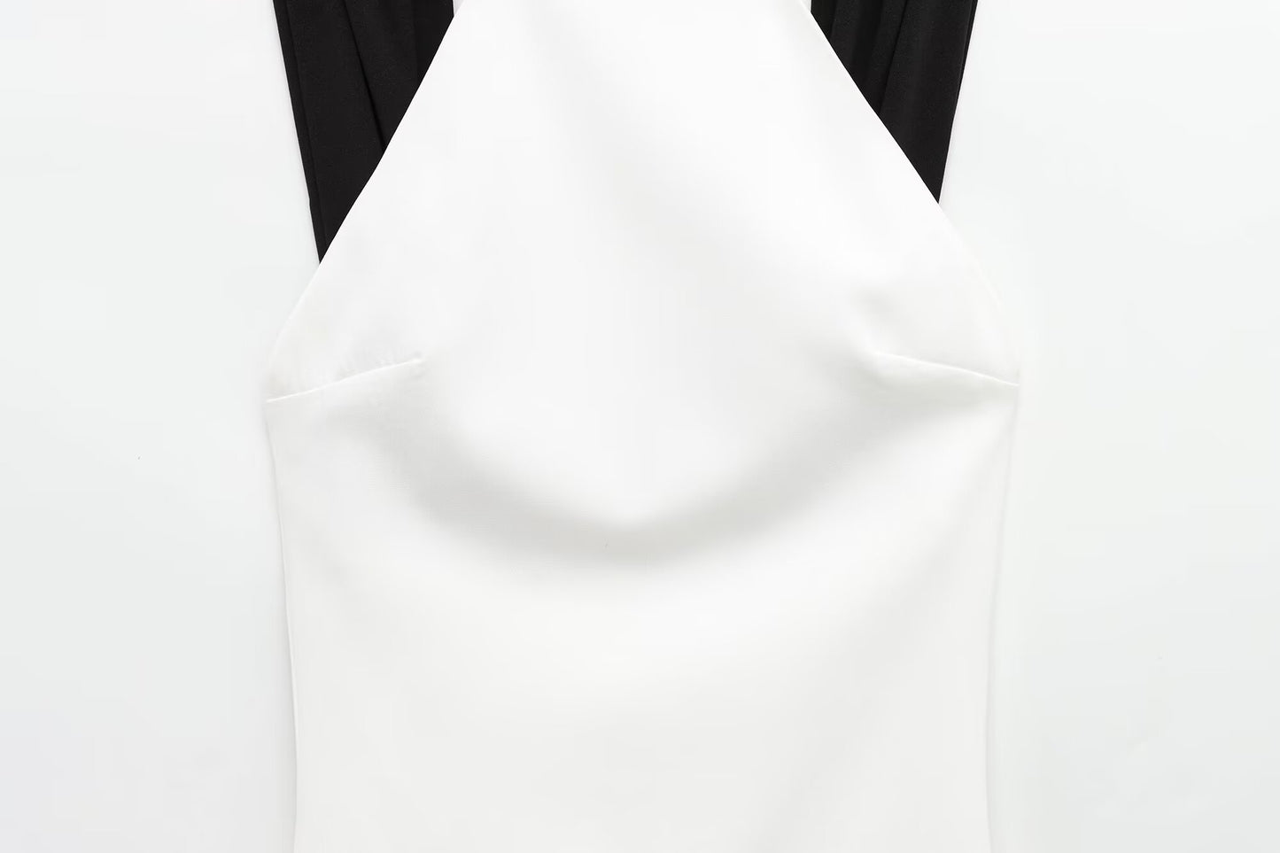Women's 2025 new fashion slim backless sleeveless patchwork mini dress
