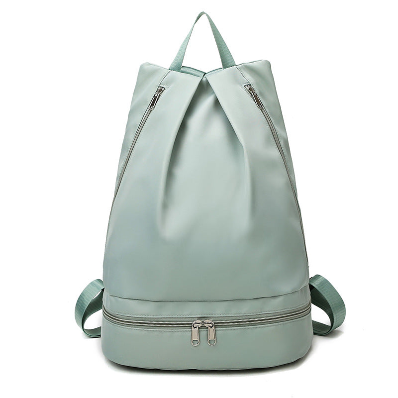 Men and Women with Wet and Dry Shoes Fitness Shoulder Bag Sports Bag Oxford Cloth Travel Backpack