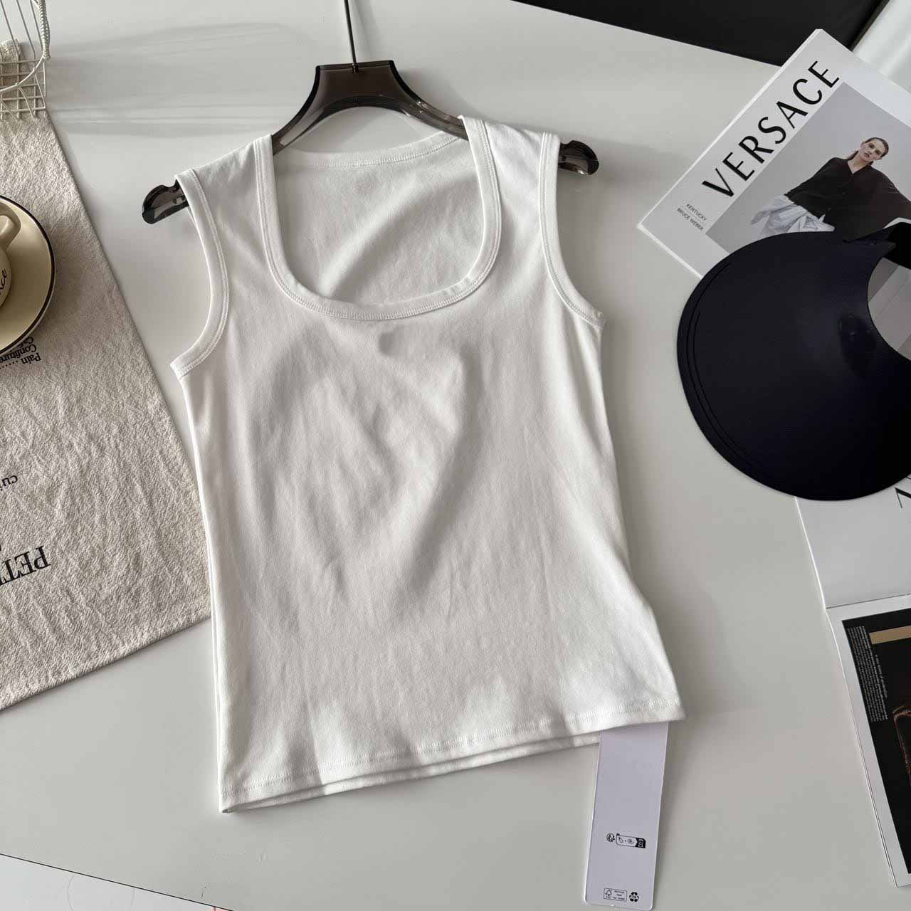 Women 2025 New Fashion Matching Wear alone or as an inner layer High-quality ribbed fabric