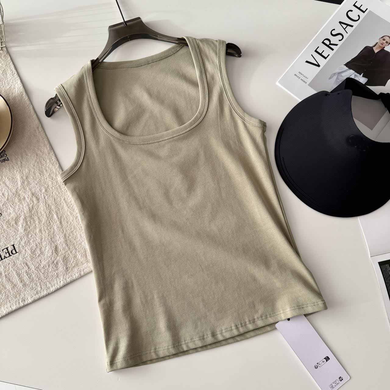 Women 2025 New Fashion Matching Wear alone or as an inner layer High-quality ribbed fabric
