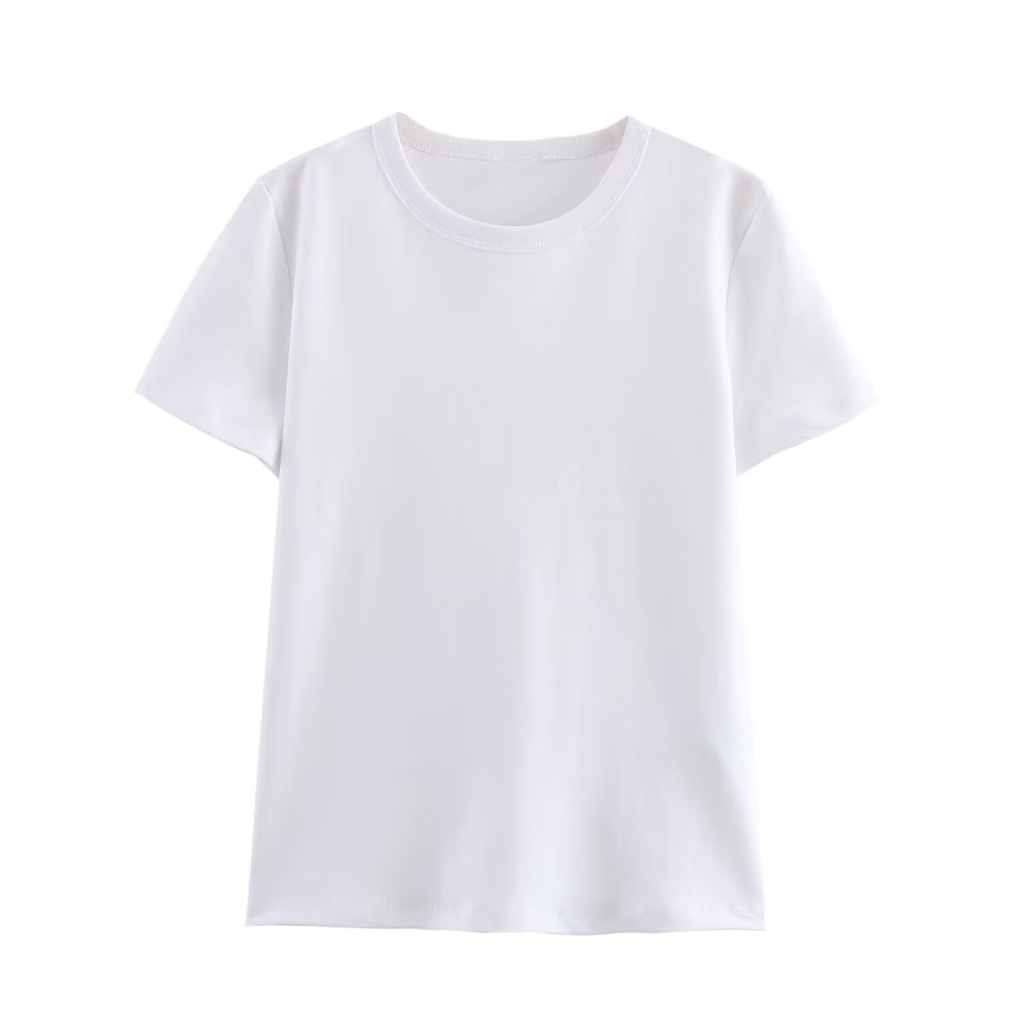 Women's 2025 new fashion slim casual striped T-shirt multi-color basic style O Neck T-shirt top retro short sleeved women's T-shirt chic top