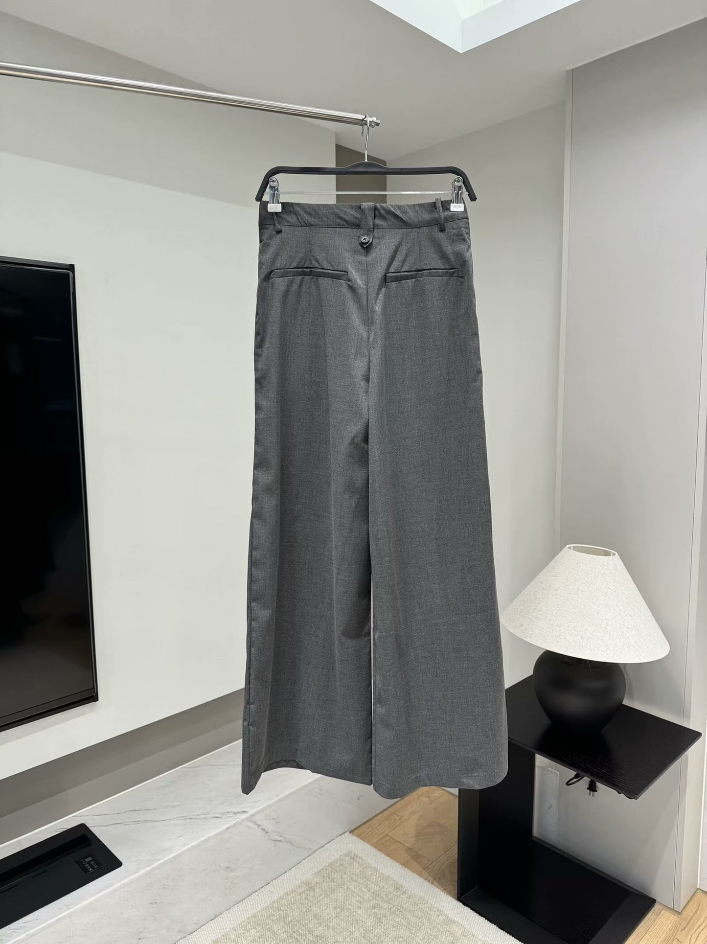 Women 2025 New Fashion Double fold high waist Straight Pants Vintage High Waist Zipper Fly Female Trousers