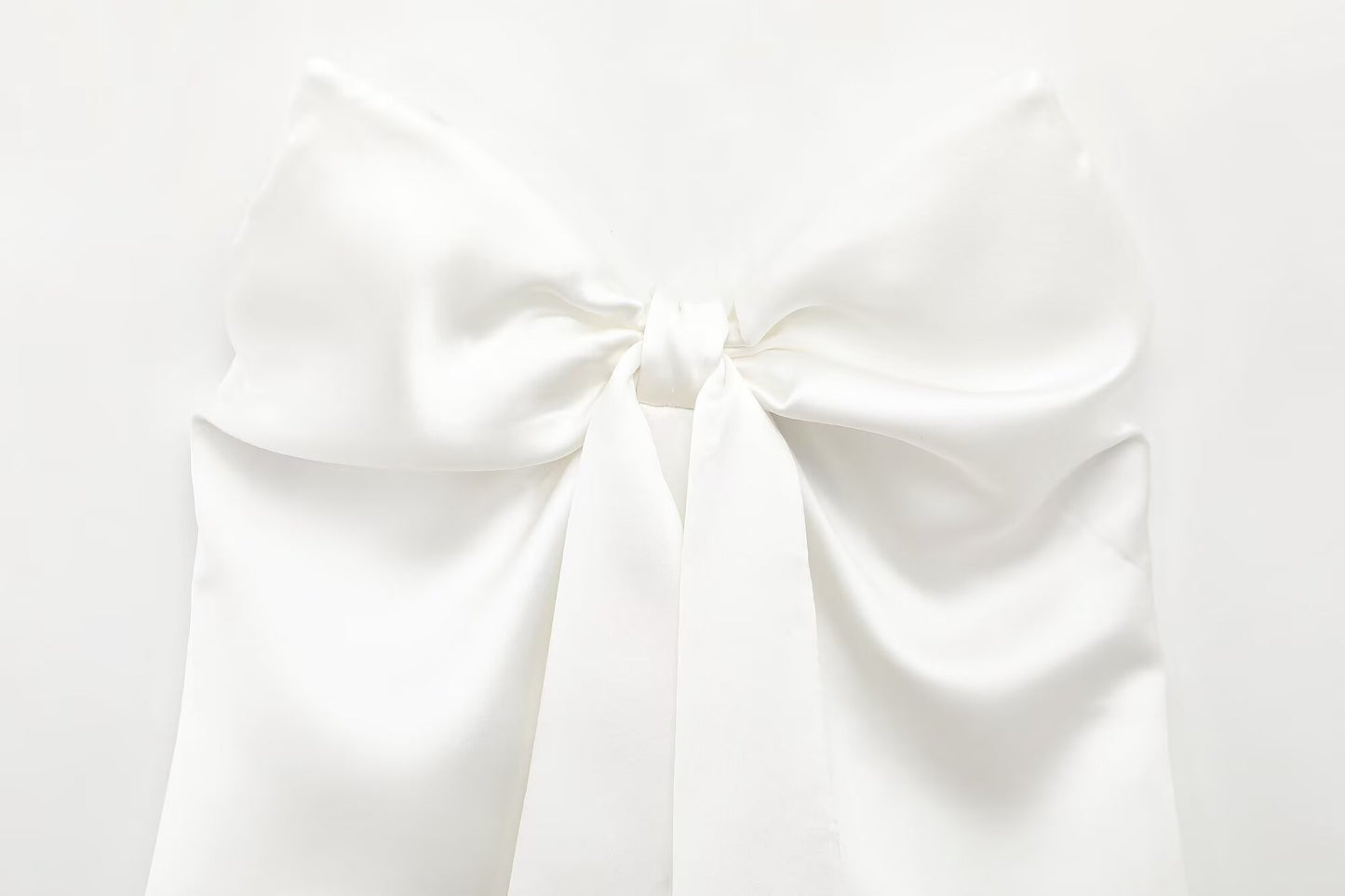 Women's 2025 new fashion bow decoration slim satin texture strapless top retro sleeveless backless women's vest chic top