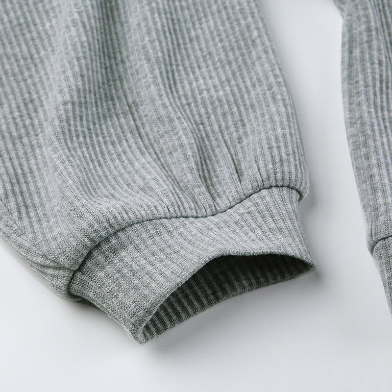 Women's Yoga Sportswear Knitted Zipper Hooded Cardigan Sweater V-neck Triangle Cup Bra High Waist Tight Shorts Casual Three-piece Suit