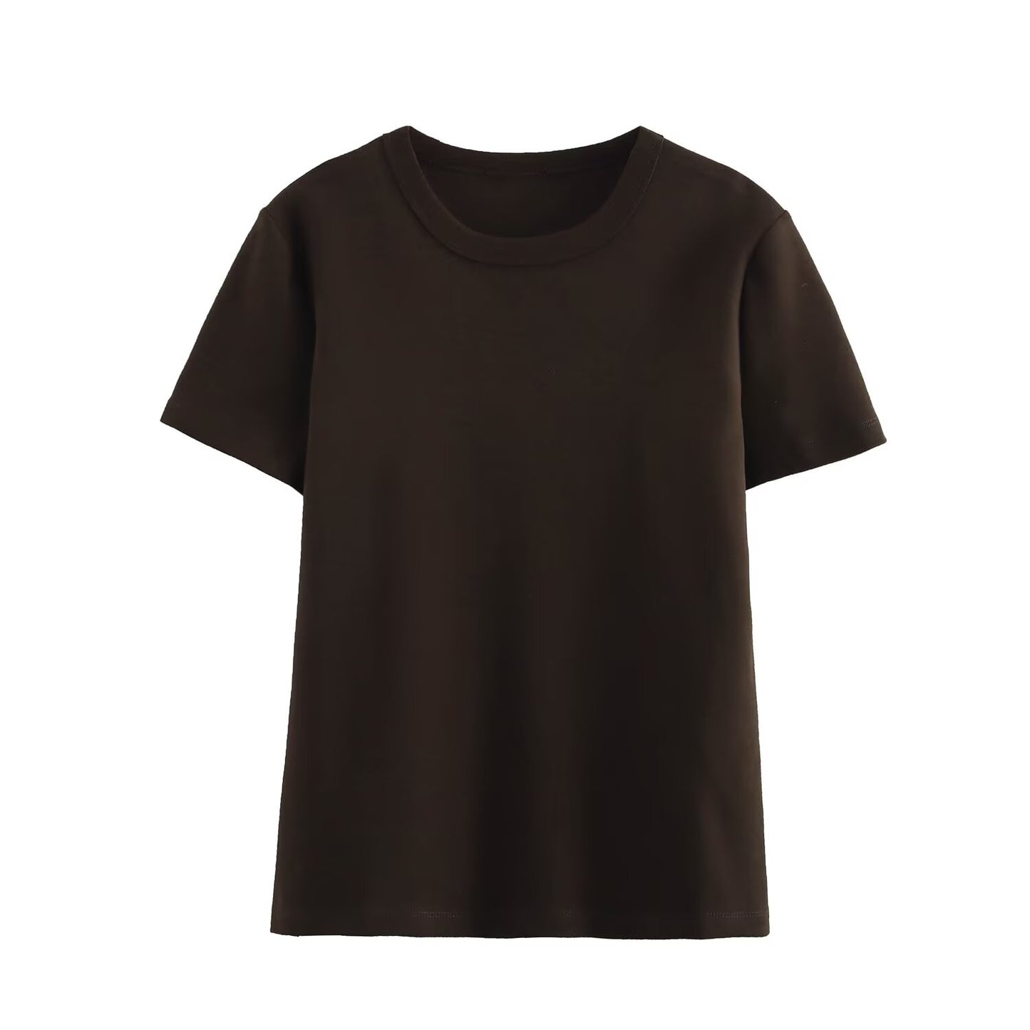 Women's 2025 new fashion slim casual striped T-shirt multi-color basic style O Neck T-shirt top retro short sleeved women's T-shirt chic top