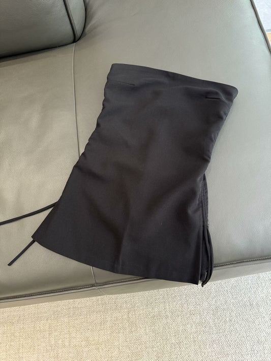 Women's New Fashion Draped strapless off shoulder straight neck top
