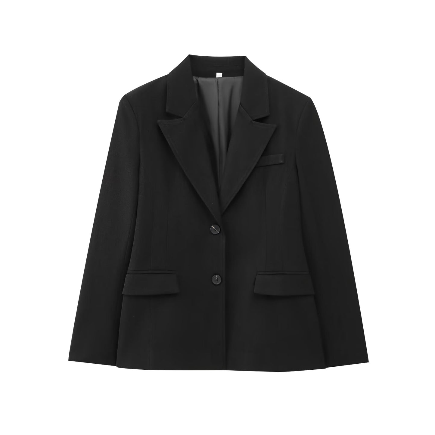 Suit Women's 2-piece Fashion Office Dress Short Skirt Skirt Suit Jacket Retro Long Sleeve Back Slit Female+bucket Pants Female Suit