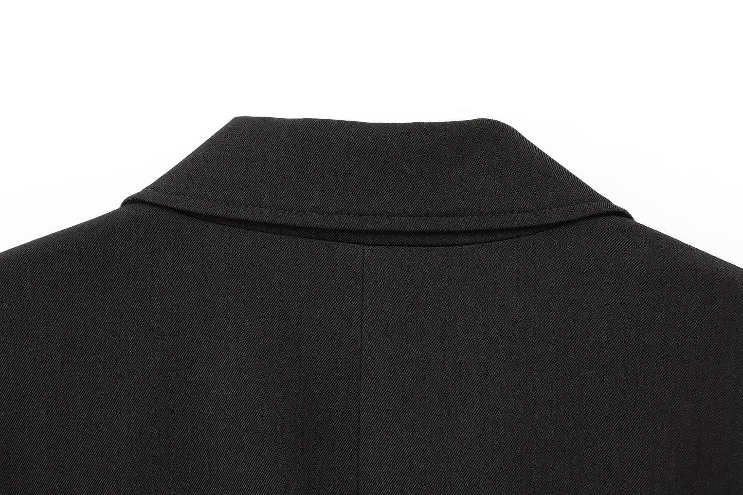 Suit Women's 2-piece Fashion Office Dress Short Skirt Skirt Suit Jacket Retro Long Sleeve Back Slit Female+bucket Pants Female Suit