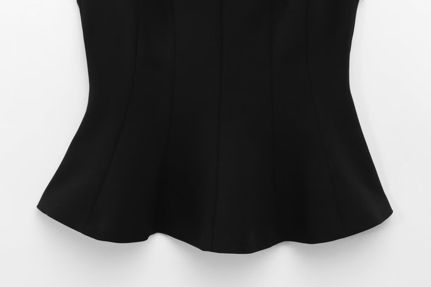 Women's 2025 new fashion bow decoration slim short skirt style hem top retro sleeveless side zipper women's vest chic top