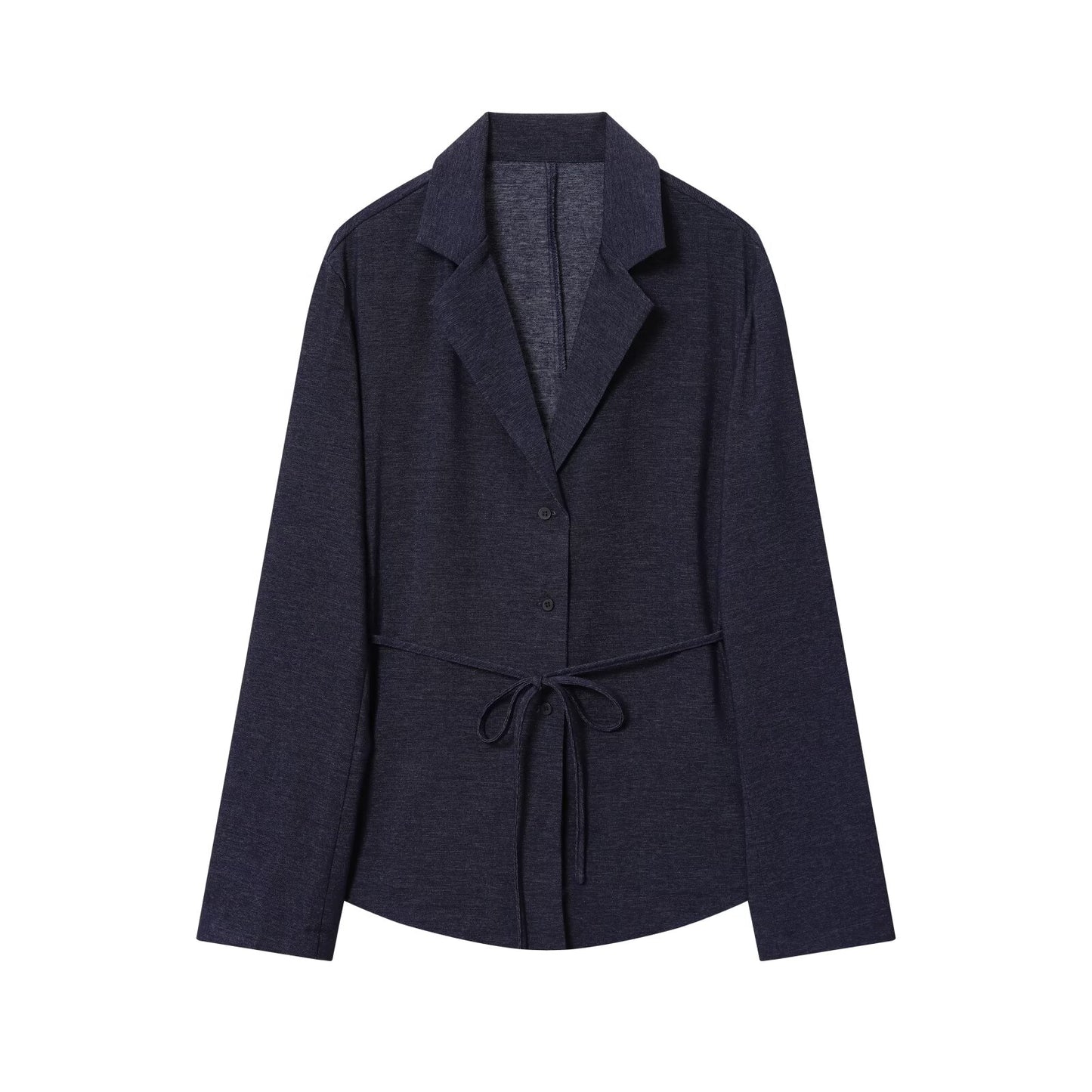 Women's new fashion with Belt casual single breasted shirt style suit jacket