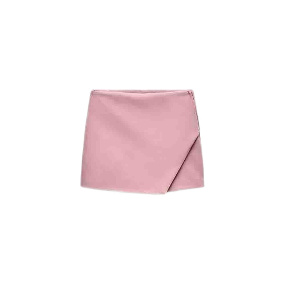 Ladies' Summer New Fashion Solid Slim High Waist Asymmetric Shorts Skirts