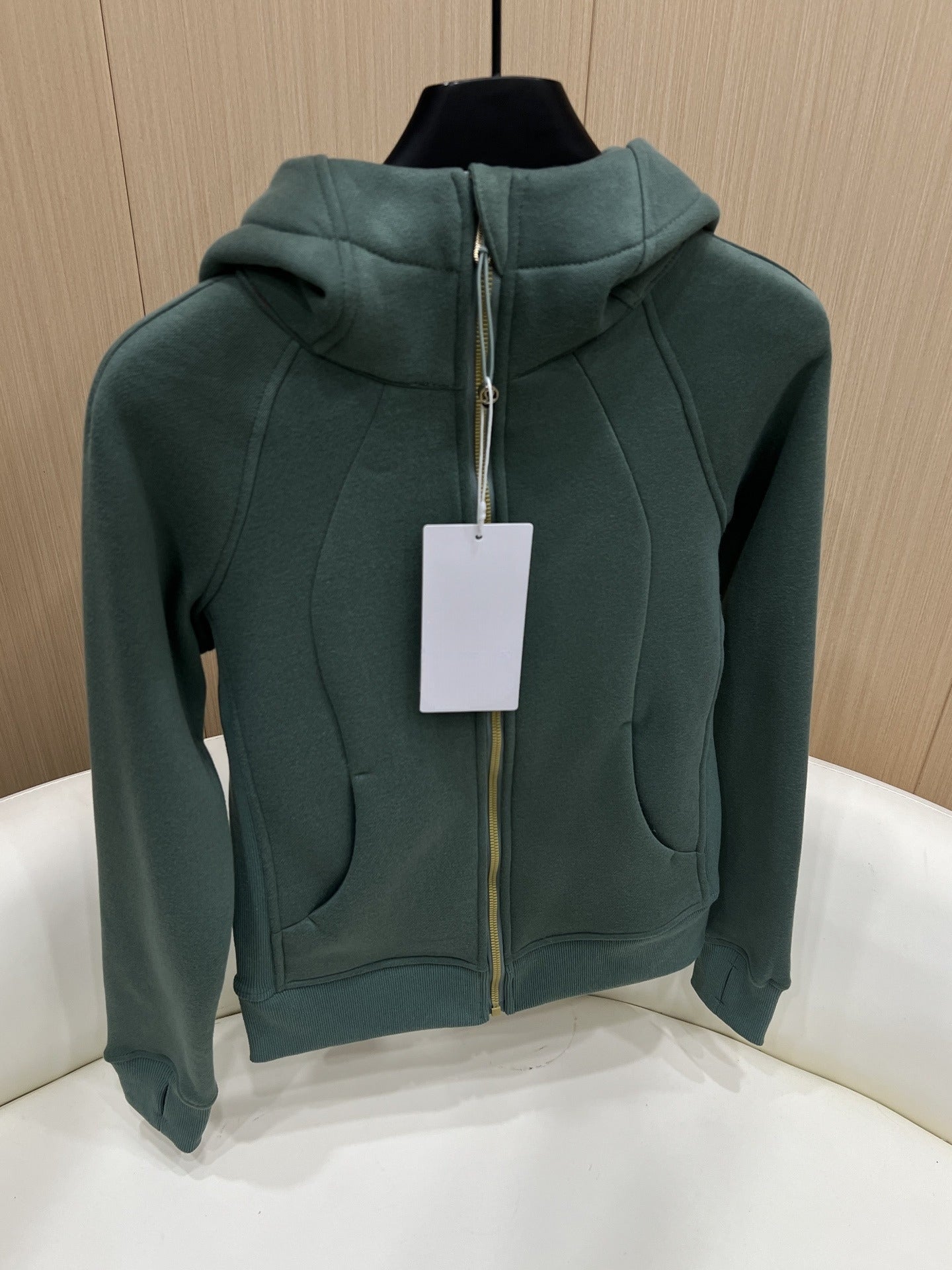 LU Women's new zipper hoodie slim fit sweatshirt jacket