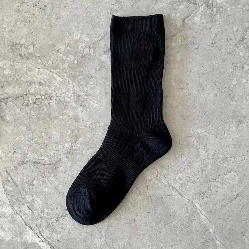 Men's and Women's New Socks Three Bars Fashion Joker Pile Socks, Embroidered Socks Black, White, Gray and Solid Color Leisure Socks.