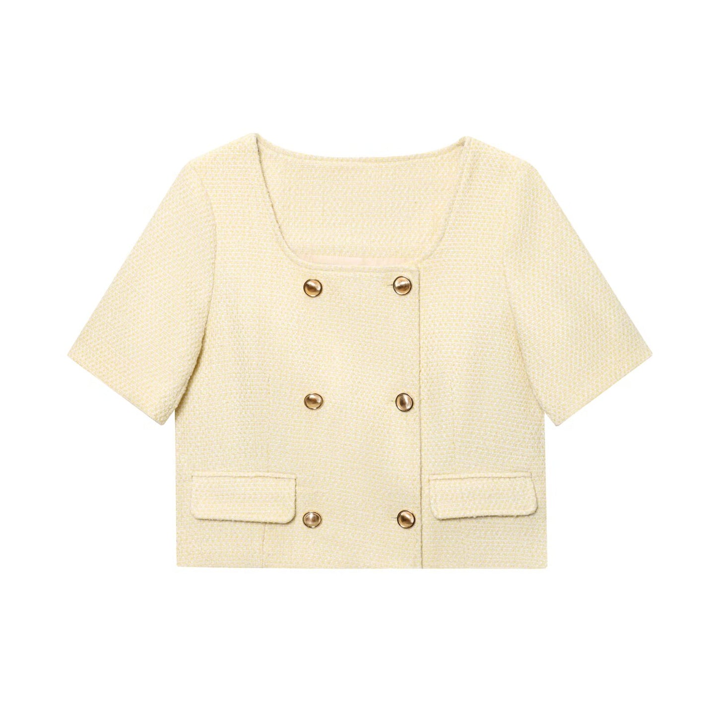 Suit women's 2-piece 2025 fashion textured short-sleeved suit jacket+shorts women's suit