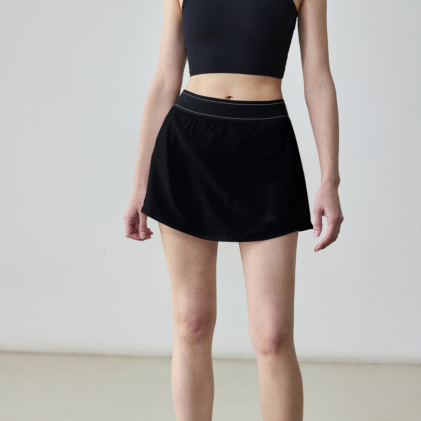 Women's new fake two-piece summer tennis skirt running fitness skirt high waist leisure yoga fitness skirt