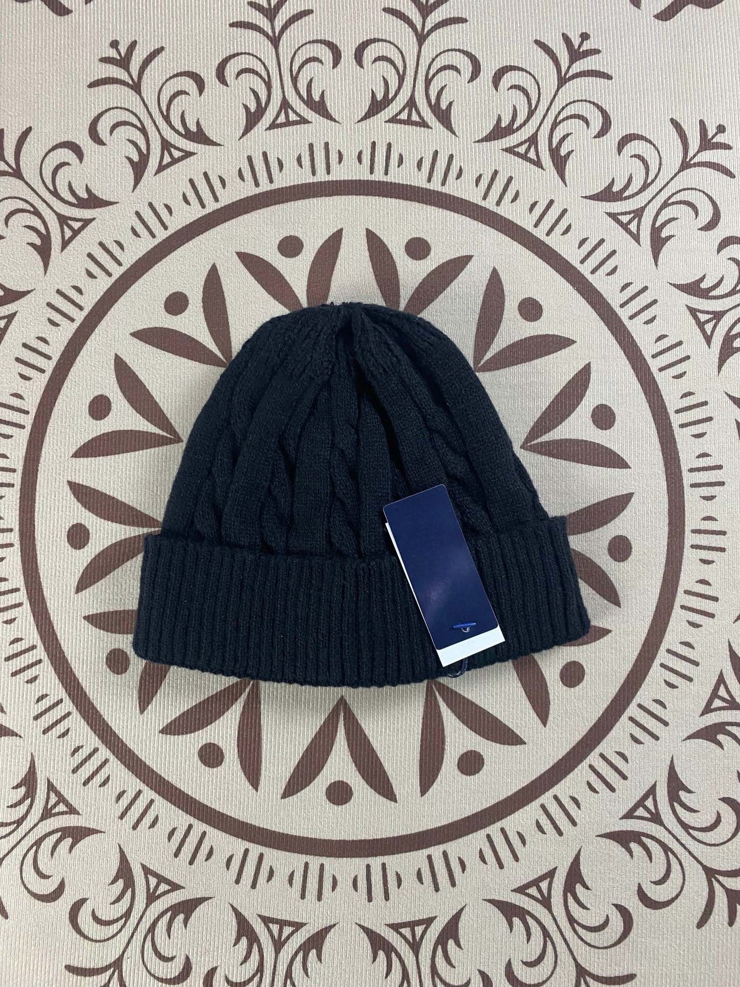 Men's and women's wild embroidered knitted hats windproof and cold-proof hats