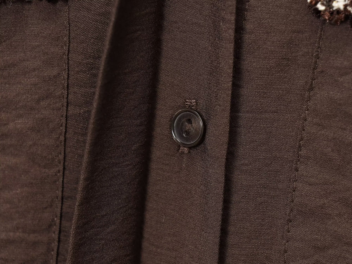 Women's loose patchwork lapel long sleeved shirt