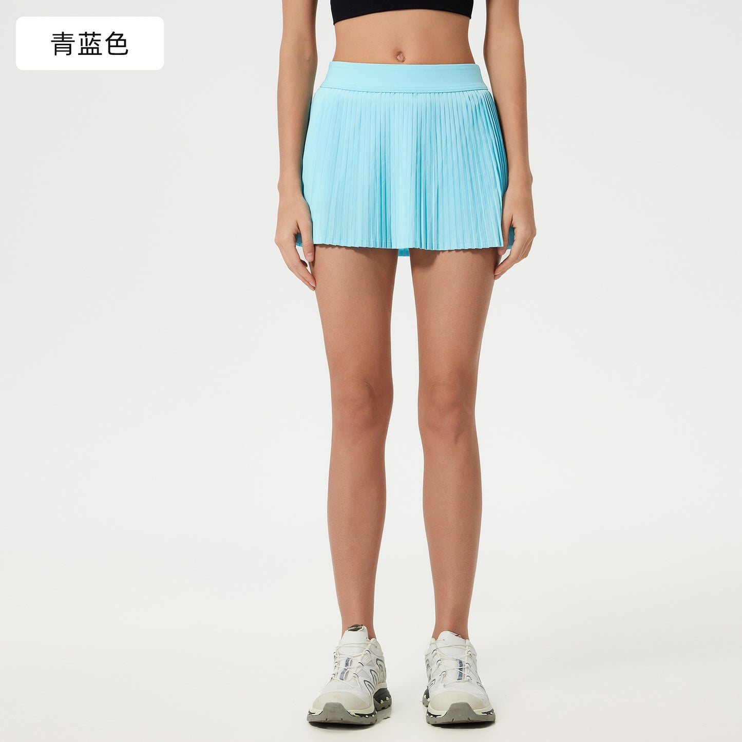 Women's ice breathable outdoor sports skirt with lining anti-exposure tennis skirt yoga fitness skirt