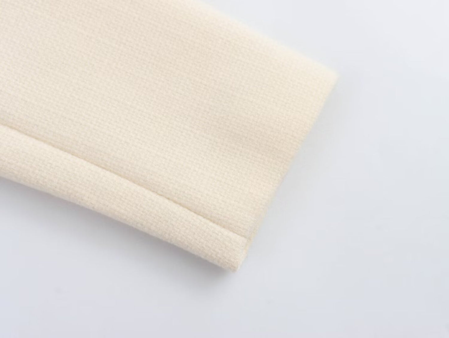 Women's new flip cover decoration short O Neck Blazer Coat