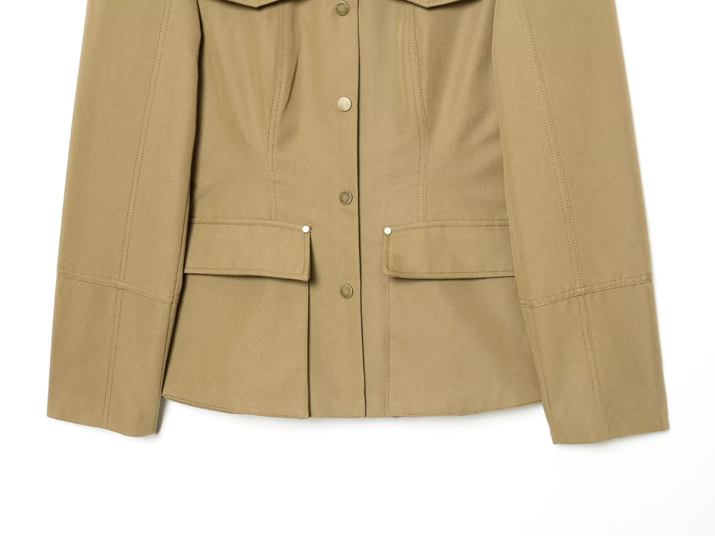 Women's casual slim stand collar Blazer Coat