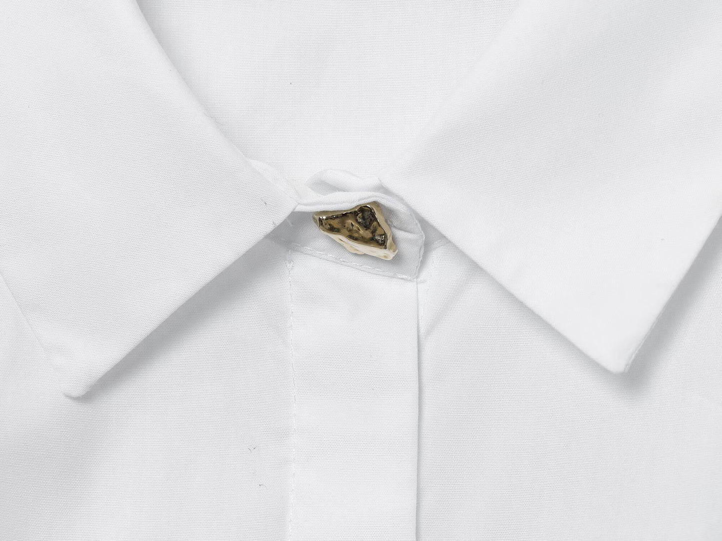 Women's new fashion long sleeved pleated poplin shirt