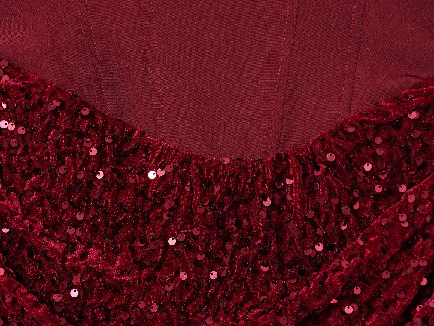 Women's sequin wrapped hip suspender mini dress