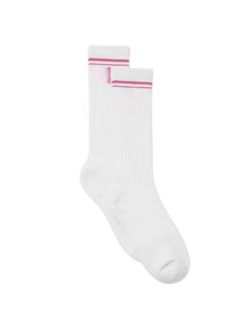 Men's and Women's Socks Cotton Tube Sports 80% Cotton Middle Yoga Socks High Socks.