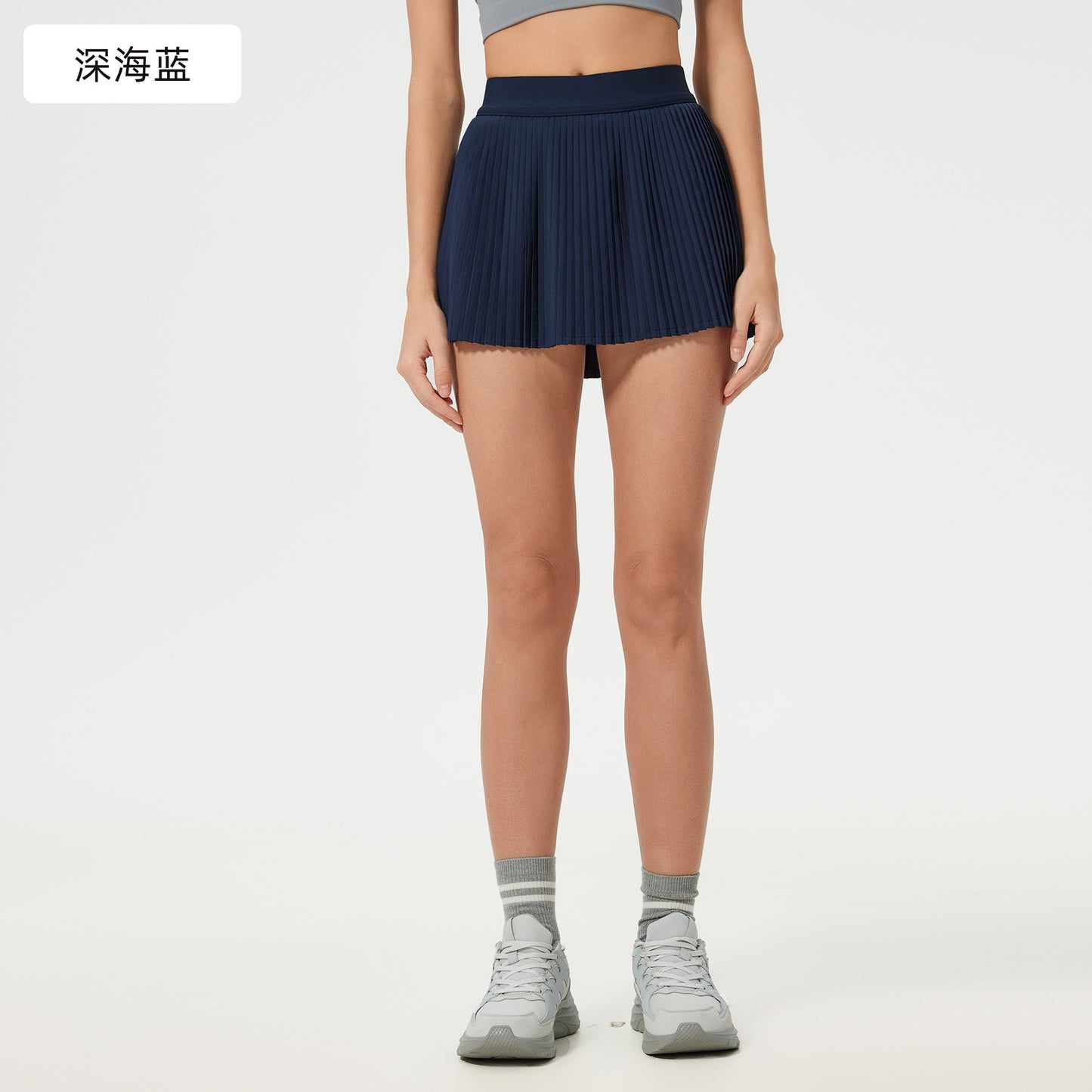 Women's ice breathable outdoor sports skirt with lining anti-exposure tennis skirt yoga fitness skirt