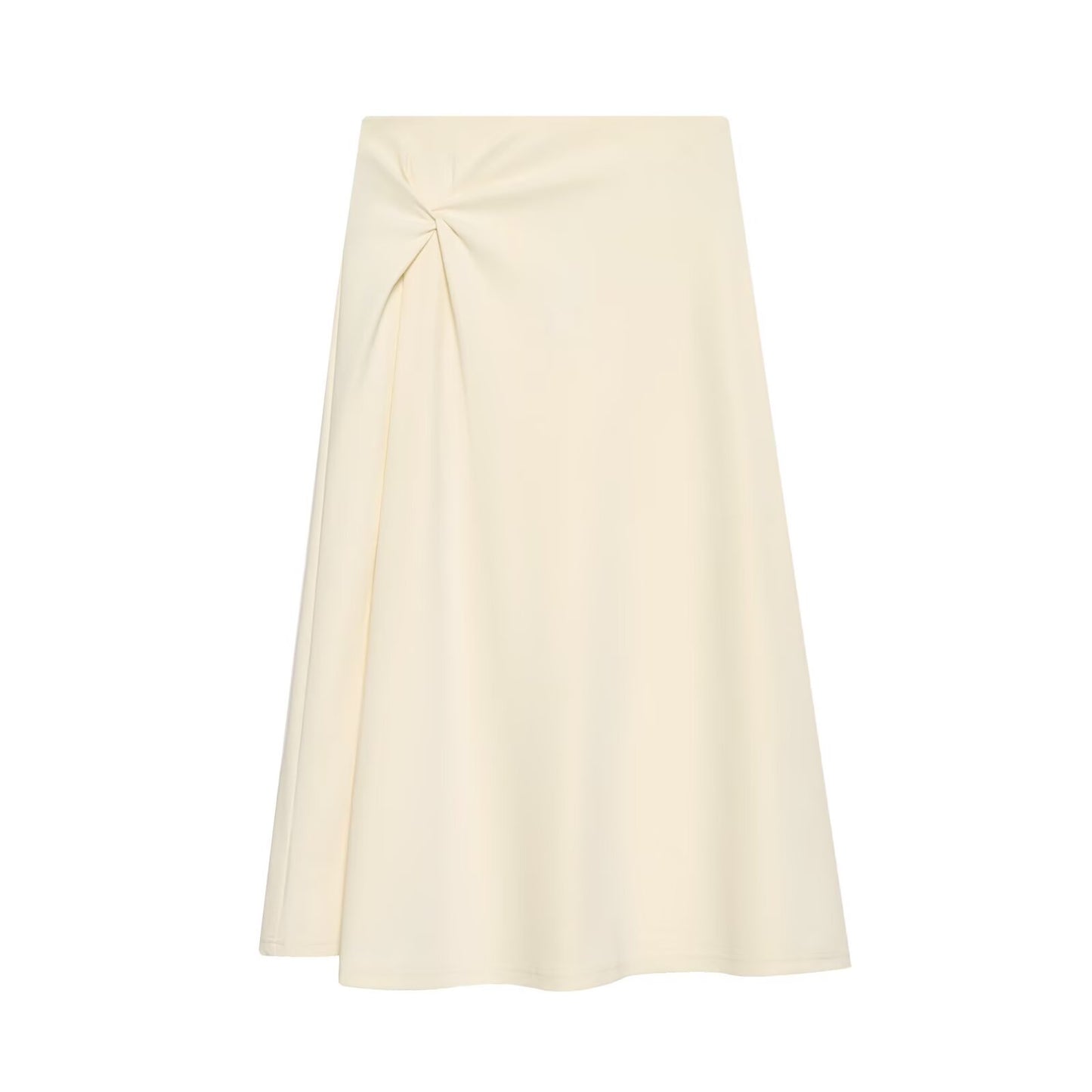 Women's twisted knot design casual MIDI skirt