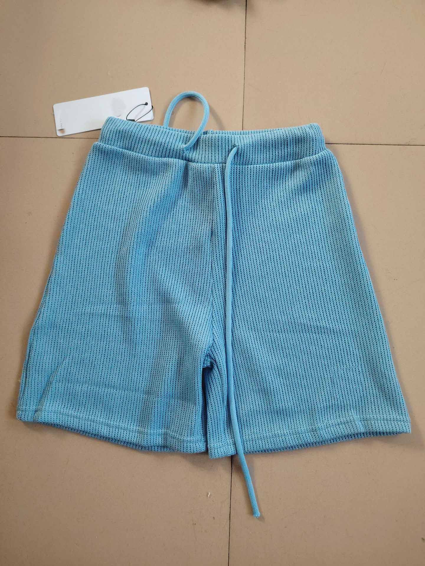 Summer new loose casual shorts women's high waist drawstring wide leg shorts