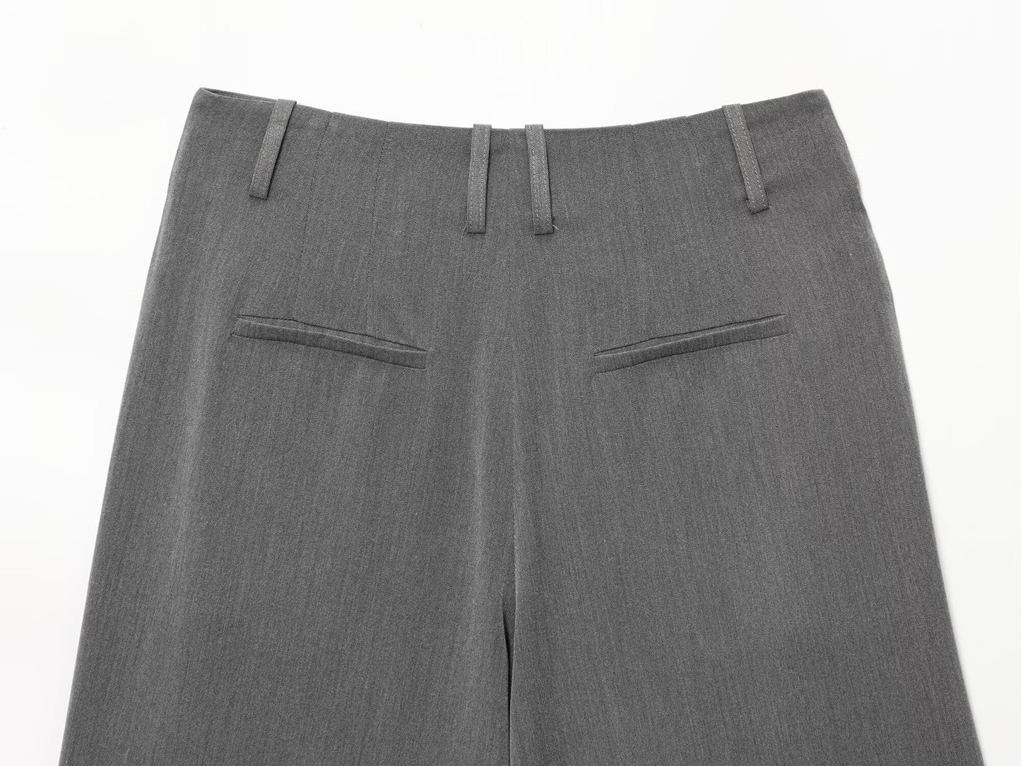 Women's Long style casual high waisted zipper shorts