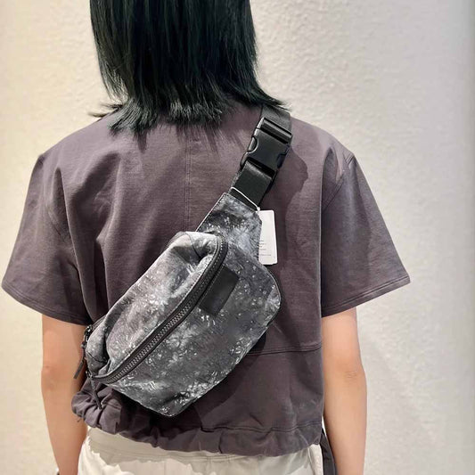Women's new fashion leisure diagonal shoulder multi-functional leisure bag outdoor diagonal bag+zipper-type large-capacity travel pockets