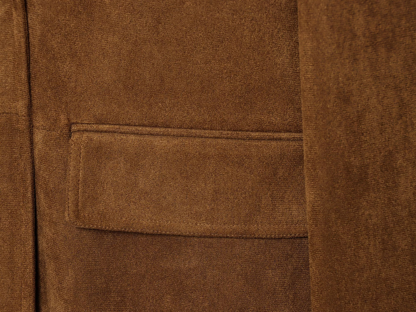 Women's new fashion anti suede effect long style lapel Coat