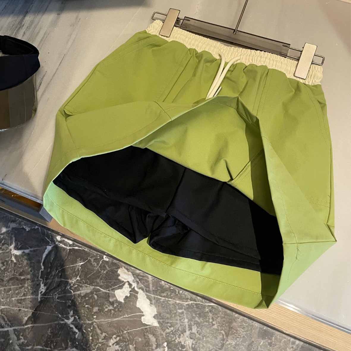 Women's New Fashion Casual Joker Reflective Letter Printing Elastic Waist Outdoor Woven Tooling Skirt Ladies Pants Skirt.