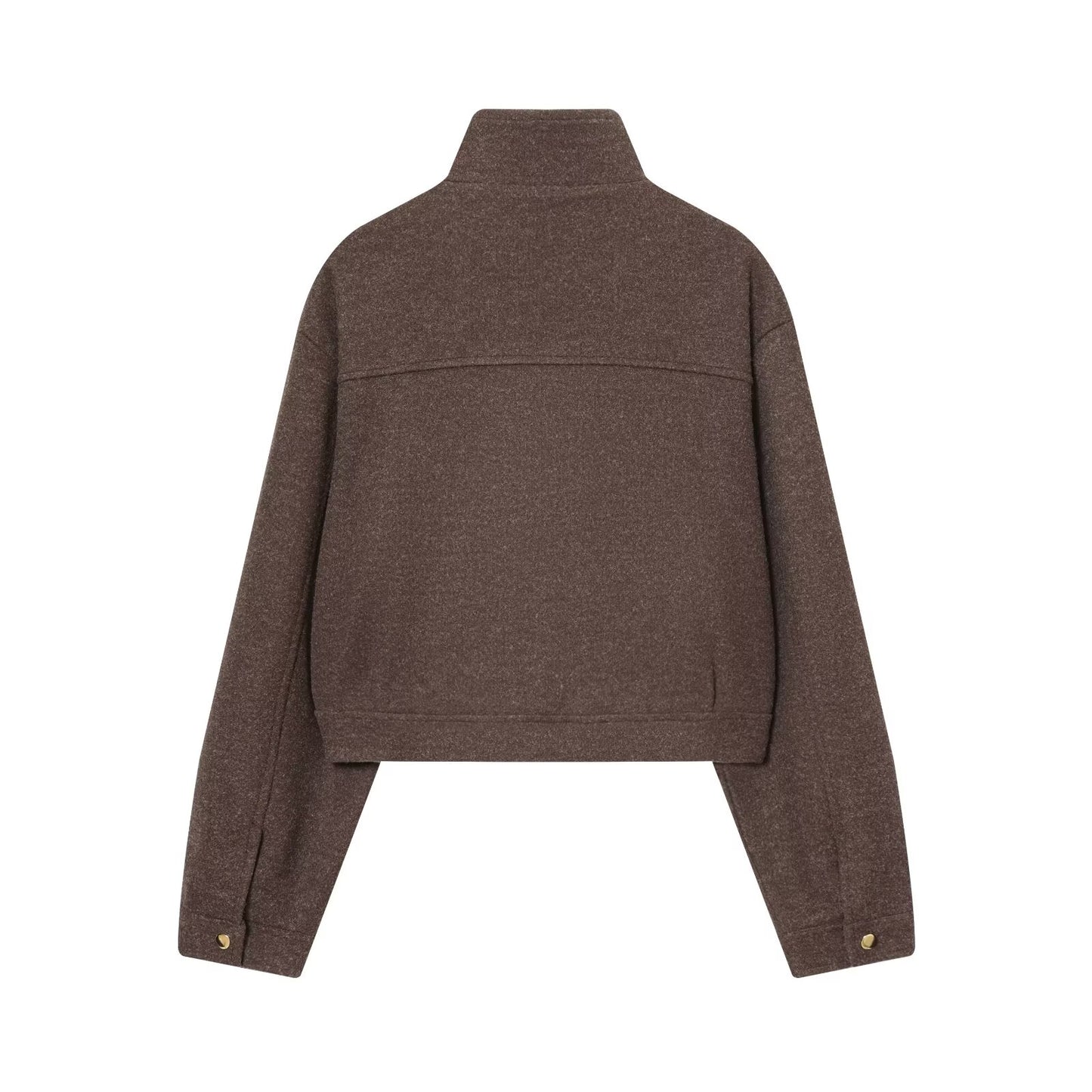 New Women's Casual Stand Collar Long Sleeve Jacket