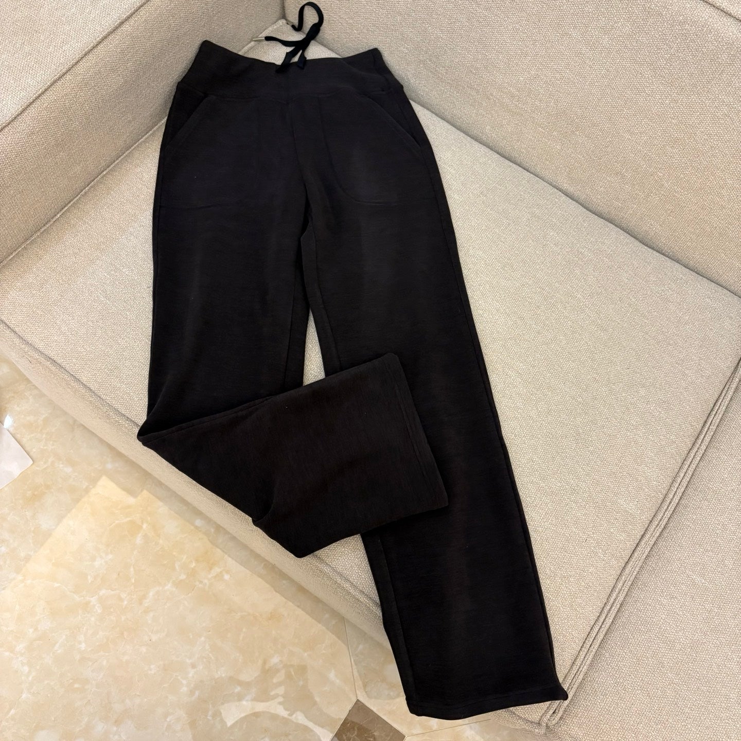 LU women's new Joker elastic waist straight casual pants