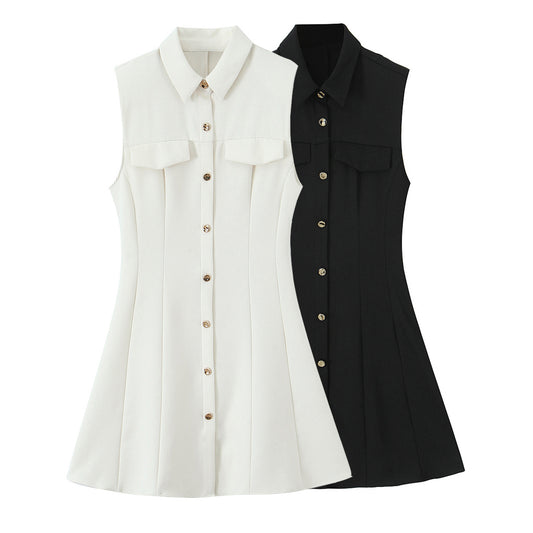 Women 2025 New Fashion Crepe mini Dress Vintage Female Dresses