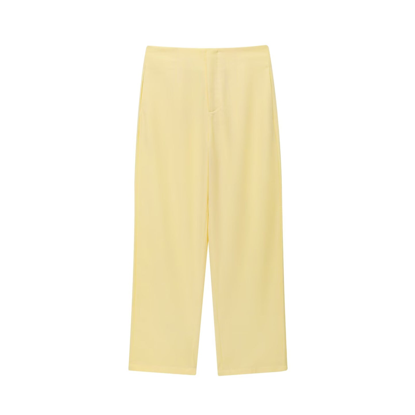 Women's new fashion with Belt linen blend sleeveless vest+Pants suit