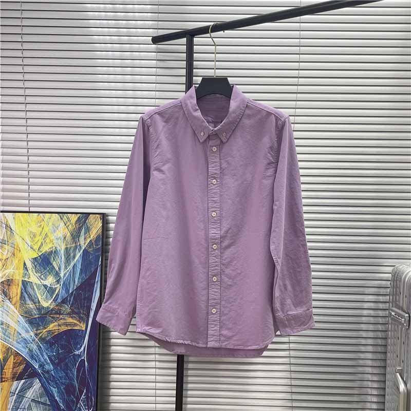 Embroidered Oxford Cloth Shirt Men's and Women's Business Casual Cotton Shirt