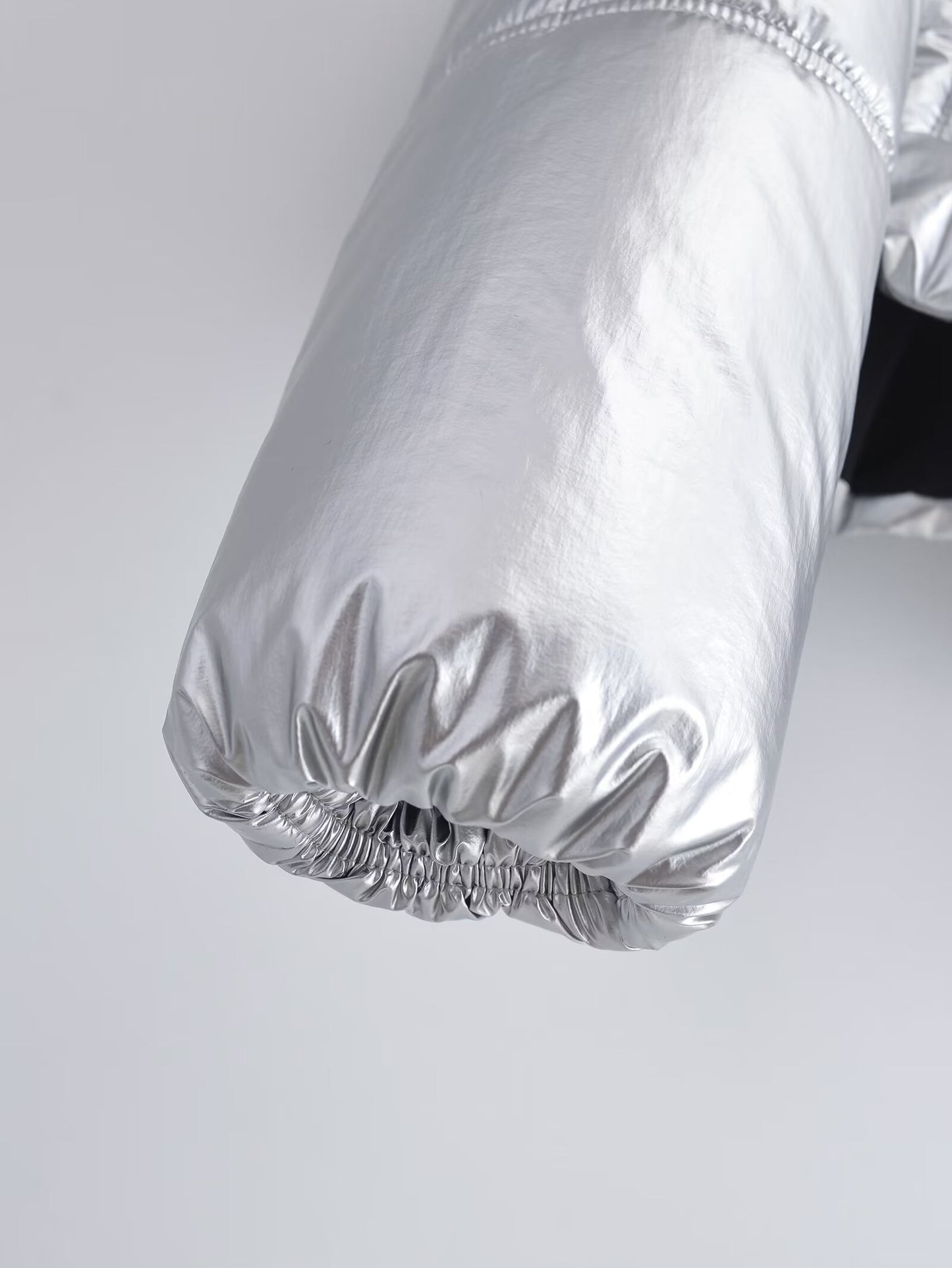 Women's metal series short thick hooded cotton Coat